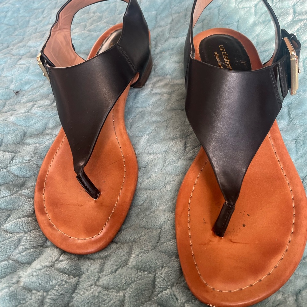 Urbane Black and Brown Women's Sandals
